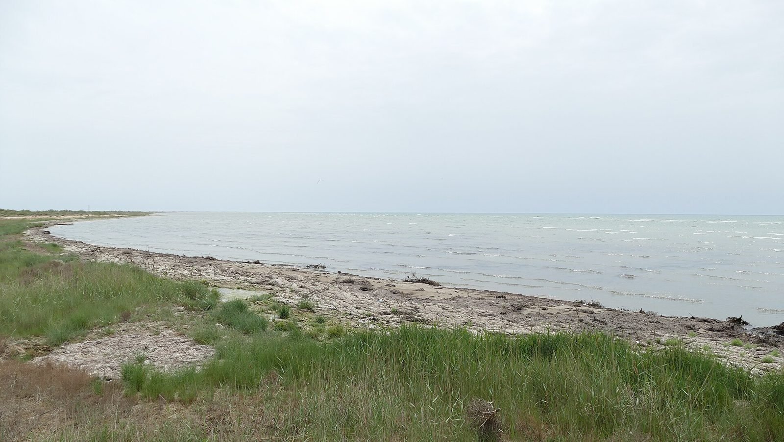 Каспийский пляж Апшерона